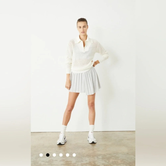 Varley Melody Skirt in Microchip - Mini Pleated Tennis Skort in Medium - Picture 2 of 14